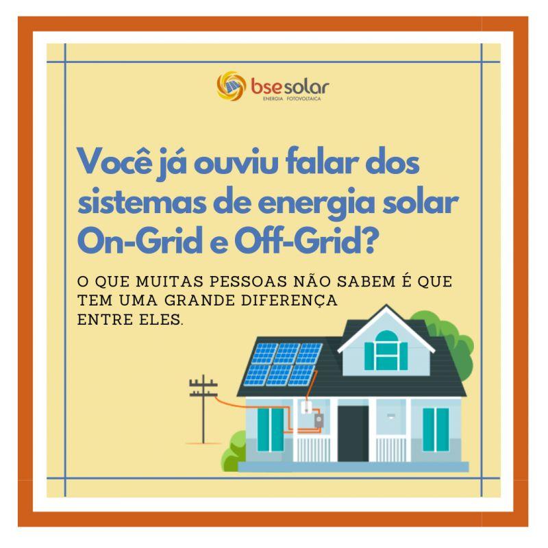 Sistemas on-grid e off-grid. Entenda a diferença entre eles!